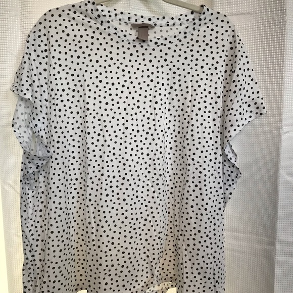 h and m polka dot top